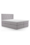 Maison De Reve Pat cu saltea si tablie de pat Opulance Light Grey Tablie de pat: cadru din lemn 180x200 cm - Redecor.ro