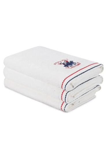 Beverly Hills Polo Club Set 3 prosoape de baie Alinda bumbac 480 gr/m² 70x140 cm alb - Redecor.ro