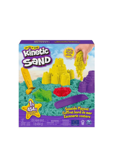 Kinetic Sand set de joaca marin cu nisip si forme - Redecor.ro