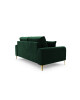 Mazzini Sofas Canapea Madara 2 locuri gold legs 172x102x90 cm catifea verde bottle - Redecor.ro