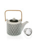Versa Ceainic cu infuzor Diamond portelan gri/alb 600 ml - Redecor.ro